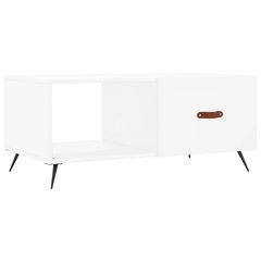 vidaXL kafijas galdiņš, balts, 90x50x40 cm, inženierijas koks cena un informācija | Žurnālgaldiņi | 220.lv