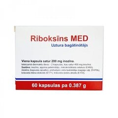 Riboksīns MED kapsulas N60 цена и информация | Витамины, пищевые добавки, препараты для хорошего самочувствия | 220.lv