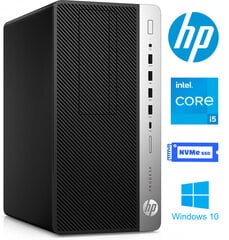 ProDesk 600 G3 MT i5-7500 32GB 512GB SSD Windows 10 Professional cena un informācija | Stacionārie datori | 220.lv