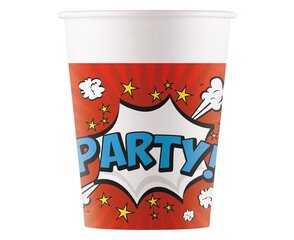 Одноразовые бумажные стаканчики "Boom Party", 200 мл цена и информация | Праздничная одноразовая посуда | 220.lv