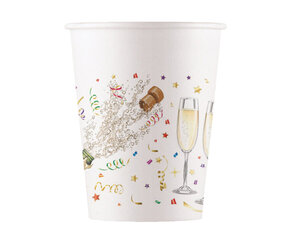 Одноразовые бумажные стаканчики "Sparkling Celebration" 200 мл цена и информация | Праздничная одноразовая посуда | 220.lv