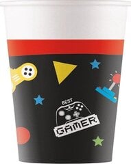 Vienreizlietojamās papīra krūzes Gaming Party, 200 ml cena un informācija | Vienreizējie trauki | 220.lv