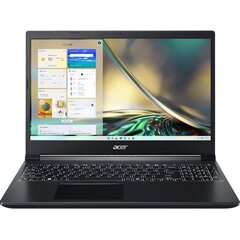 Acer Aspire 7, 15.6'', FHD, 144 Hz, Ryzen 5, 16 GB, 512 GB, RTX 3050, SWE, black цена и информация | Ноутбуки | 220.lv