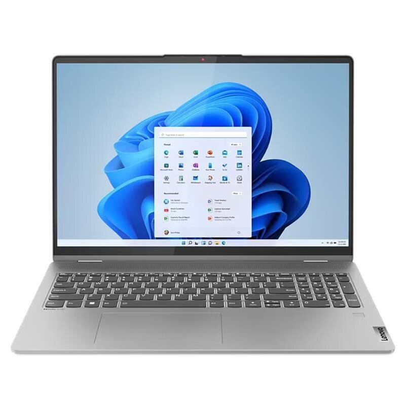 Lenovo IdeaPad Flex 5 16ABR8, 16'', touch, WUXGA, Ryzen 5, 16 GB, 512 GB, ENG, arctic gray цена и информация | Portatīvie datori | 220.lv