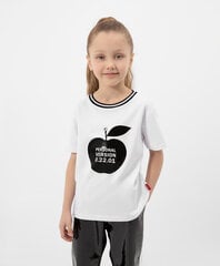T-krekls meitenēm Gulliver, balts цена и информация | Рубашки для девочек | 220.lv