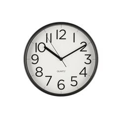 Wall clock TIEMPO D30cm, black цена и информация | Часы | 220.lv