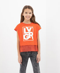 T-krekls meitenēm Gulliver, oranžs cena un informācija | Krekli, bodiji, blūzes meitenēm | 220.lv