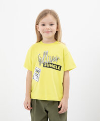 T-krekls meitenēm Gulliver, dzeltens цена и информация | Рубашки для девочек | 220.lv