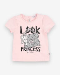 Розовая футболка с принтом для девочек Gulliver цена и информация | Рубашки для девочек | 220.lv