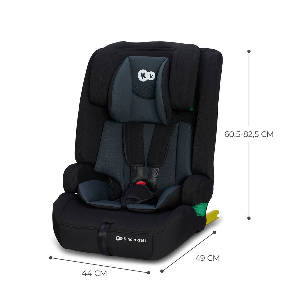 Autokrēsliņš Kinderkraft Safety Fix 2 I-Size, 9-36 kg, Black цена и информация | Autokrēsliņi | 220.lv