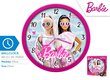 Barbie sienas pulkstenis, rozā cena un informācija | Pulksteņi | 220.lv
