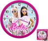 Barbie sienas pulkstenis, rozā cena un informācija | Pulksteņi | 220.lv