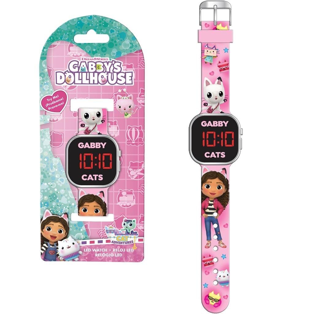 Gabby pulkstenis, rozā cena un informācija | Bērnu aksesuāri | 220.lv