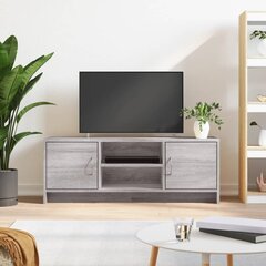 vidaXL TV skapītis, pelēka ozolkoka, 102x30x37,5 cm, inženierijas koks цена и информация | Тумбы под телевизор | 220.lv