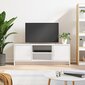 vidaXL TV skapītis, balts, 102x30x37,5 cm, inženierijas koks cena un informācija | TV galdiņi | 220.lv