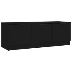 vidaXL TV skapītis, melns, 102x35x36,5 cm, inženierijas koks цена и информация | Тумбы под телевизор | 220.lv