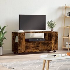 vidaXL TV skapītis, ozolkoka krāsa, 102x34,5x43 cm, inženierijas koks cena un informācija | TV galdiņi | 220.lv