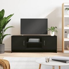 vidaXL TV skapītis, melns, 102x30x37,5 cm, inženierijas koks цена и информация | Тумбы под телевизор | 220.lv