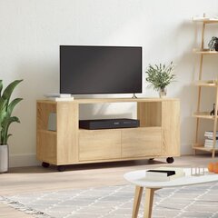 vidaXL TV skapītis, ozolkoka krāsa, 102x34,5x43 cm, inženierijas koks цена и информация | Тумбы под телевизор | 220.lv