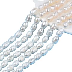 Dabīgās saldūdens pērles A klase 9-8x7-6 mm cena un informācija | Rotu veidošana, pērļošana | 220.lv