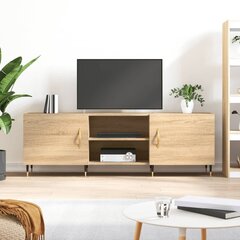vidaXL TV skapītis, ozolkoka krāsa, 150x30x50 cm, inženierijas koks cena un informācija | TV galdiņi | 220.lv