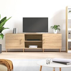 vidaXL TV skapītis, ozolkoka krāsa, 150x30x50 cm, inženierijas koks цена и информация | Тумбы под телевизор | 220.lv