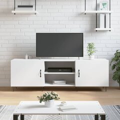 vidaXL TV skapītis, balts, 150x30x50 cm, inženierijas koks цена и информация | Тумбы под телевизор | 220.lv