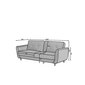 Dīvāns-gulta Bellis, rozā cena un informācija | Dīvāni | 220.lv