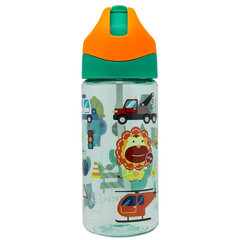 Marcus&Marcus Антибактериальная тритановая бутылочка с соломкой (400 ml) — Green цена и информация | Фляги для воды | 220.lv