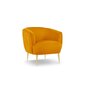 Krēsls Micadoni Home Moss, dzeltens cena un informācija | Virtuves un ēdamistabas krēsli | 220.lv