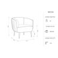 Krēsls Micadoni Home Moss, melns cena un informācija | Virtuves un ēdamistabas krēsli | 220.lv