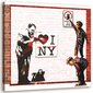 Glezna uz audekla, Banksy - I love New York cena un informācija | Gleznas | 220.lv