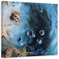 Glezna uz audekla, Gliemenes zilā ūdenī цена и информация | Картины | 220.lv
