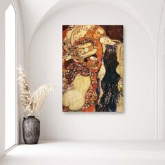 Glezna uz audekla, Līgava un līgavainis - G. Klimts, Glezna uz audekla, цена и информация | Картины | 220.lv