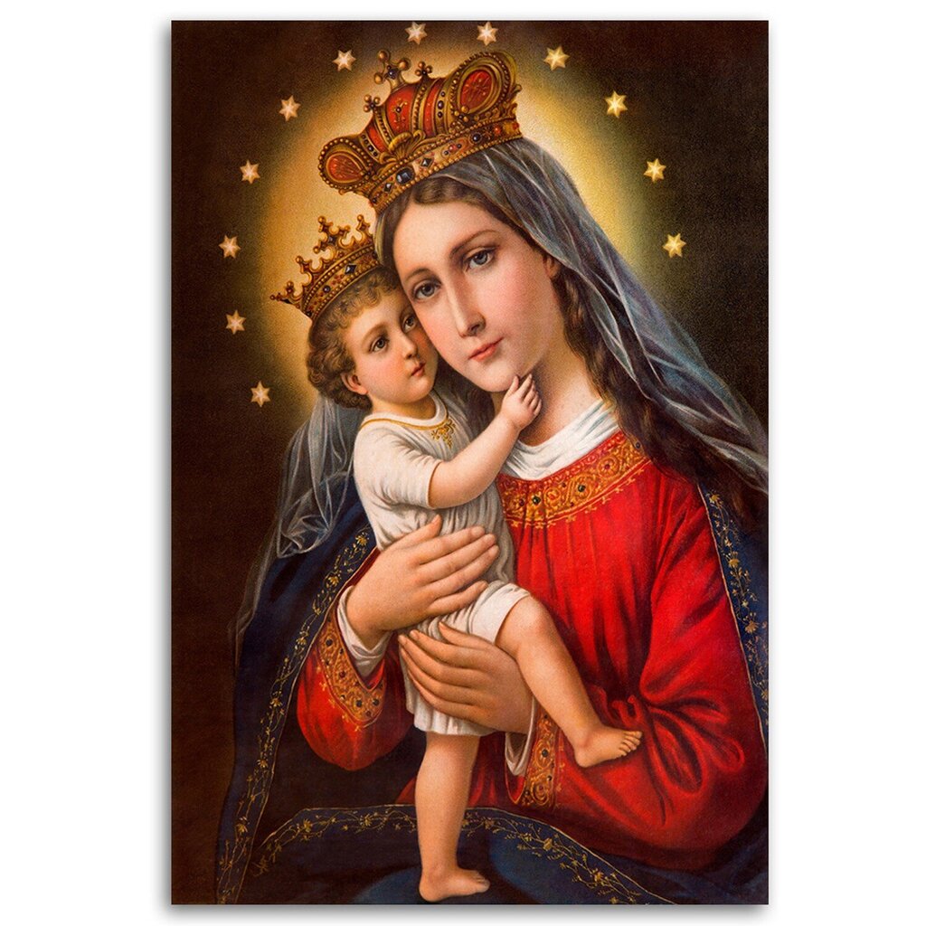 Glezna uz audekla, Madonna ar bērnu cena un informācija | Gleznas | 220.lv