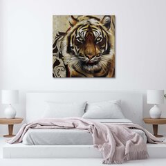 Glezna uz audekla, Pieaugušais lielais tīģeris cena un informācija | Gleznas | 220.lv
