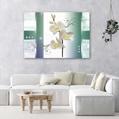 Glezna uz audekla, Plankumainā orhideja cena un informācija | Gleznas | 220.lv