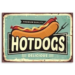 Glezna uz audekla, Retro hotdogs цена и информация | Картины | 220.lv