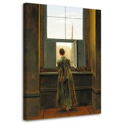 Glezna uz audekla, Sieviete logā cena un informācija | Gleznas | 220.lv