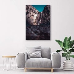 Glezna uz audekla, Ūdenskritums starp augstām klintīm цена и информация | Картины | 220.lv