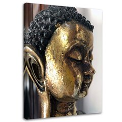Glezna uz audekla, Zelta Budas profils cena un informācija | Gleznas | 220.lv