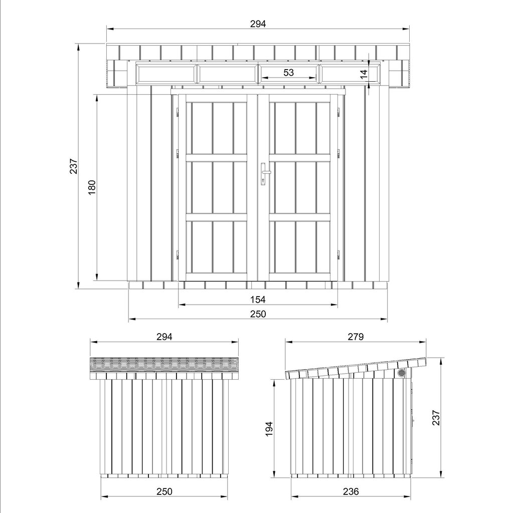 Dārza šķūnis Timbela M903A cena un informācija | Dārza mājiņas, šķūņi, malkas nojumes | 220.lv
