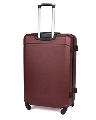 Чемодан среднего размера M STL945 ABS - коричневый цена и информация | Чемоданы, дорожные сумки | 220.lv