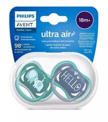 Пустышка Philips Avent Ultra Air Deco, 18 месяцев+, 2 штуки цена и информация | Пустышки | 220.lv