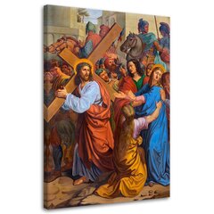 Glezna uz audekla, Jēzus tiekas ar Māti Krusta ceļš Vīne цена и информация | Картины | 220.lv