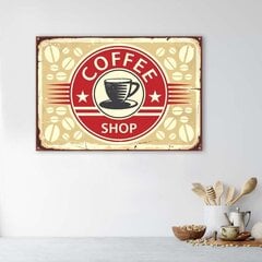 Glezna uz audekla, Zīme Retro ar kafiju цена и информация | Картины | 220.lv