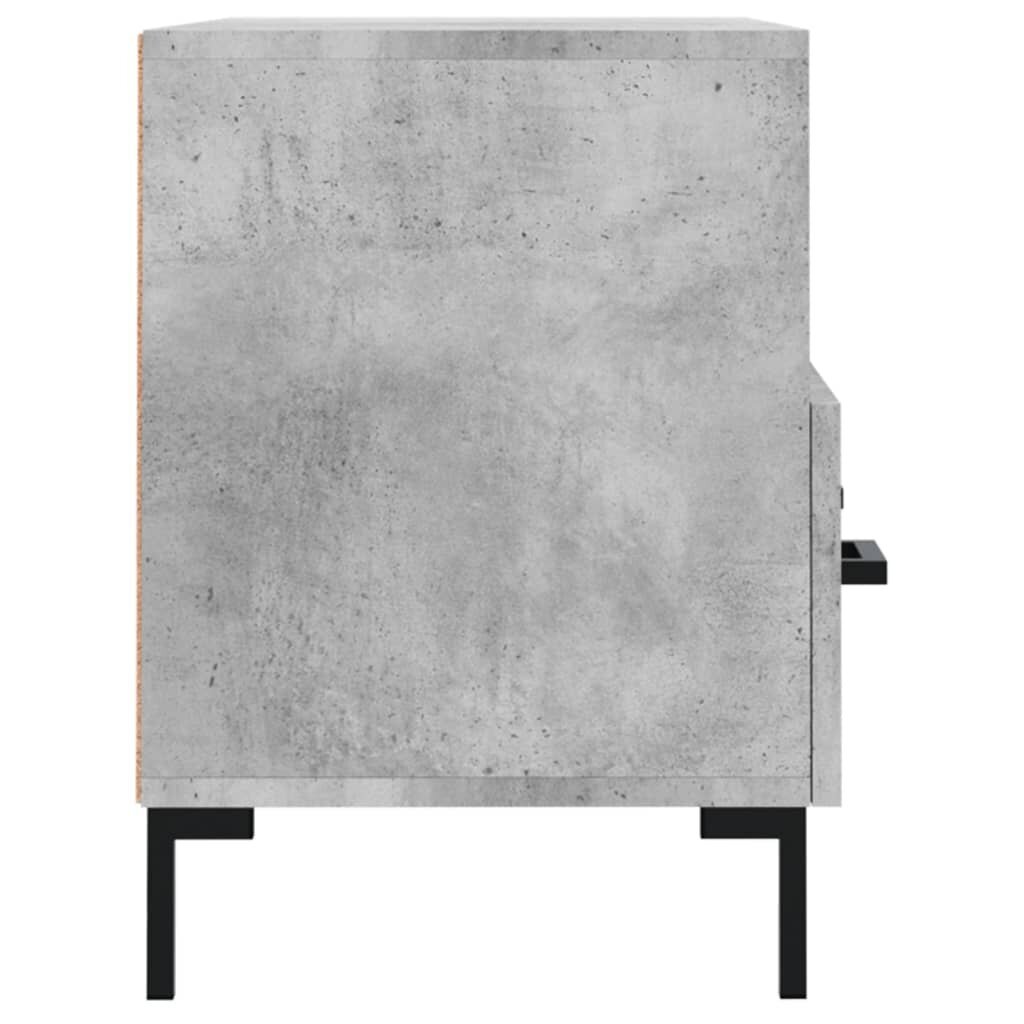 vidaXL TV skapītis, betona pelēks, 80x36x50 cm, inženierijas koks cena un informācija | TV galdiņi | 220.lv