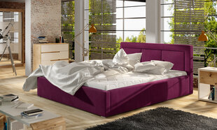 Кровать Belluno, 140x200 см, фиолетовая цена и информация | Кровати | 220.lv