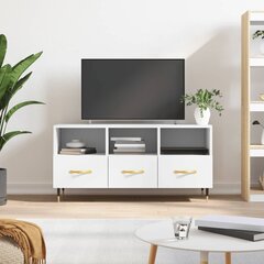 vidaXL TV skapītis, balts, 102x36x50 cm, inženierijas koks cena un informācija | TV galdiņi | 220.lv
