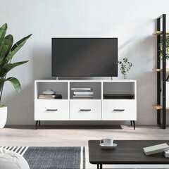vidaXL TV skapītis, spīdīgi balts, 102x36x50 cm, inženierijas koks cena un informācija | TV galdiņi | 220.lv